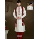 Fabulous Off White Art Silk Kurta Pajama