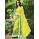 Breathtaking Georgette Yellow Casual Saree