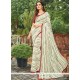 Picturesque Georgette Off White Casual Saree