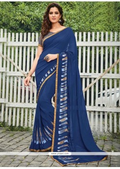 Preferable Navy Blue Casual Saree