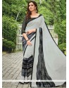 Sunshine Georgette Print Work Casual Saree