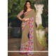 Stylish Print Work Georgette Casual Saree