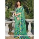 Entrancing Georgette Sea Green Casual Saree