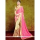 Simplistic Pink Silk Classic Designer Saree