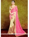 Simplistic Pink Silk Classic Designer Saree