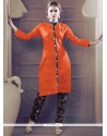 Remarkable Orange Party Wear Kurti