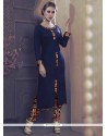 Exquisite Navy Blue Party Wear Kurti