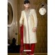 Charming Cream Brocade Sherwani