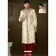 Artful Cream Banarasi Sherwani