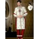 Amazing Off White Brocade Sherwani