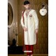 Classic Touch Off White Brocade Sherwani