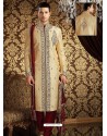 Classic Look Pure Banarasi Giccha Silk Sherwani