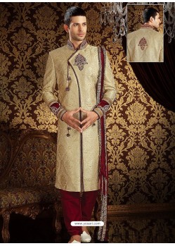 Jamewar Banarasi Silk Sherwani