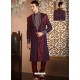 Lustrous Purple Sherwani Suit