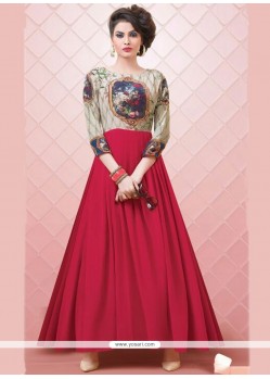 Resplendent Print Work Designer Gown