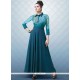 Intrinsic Georgette Blue Designer Gown