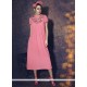 Gilded Georgette Pink Designer Kurti