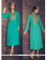 Elite Sea Green Designer Kurti