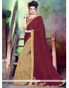 Riveting Georgette Embroidered Work Designer Traditional Saree
