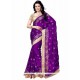 Tiptop Patch Border Work Satin Classic Designer Saree