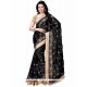 Especial Black Patch Border Work Classic Saree