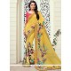 Invaluable Georgette Print Work Printed Saree