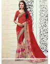 Perfect Print Work Georgette Printed Saree