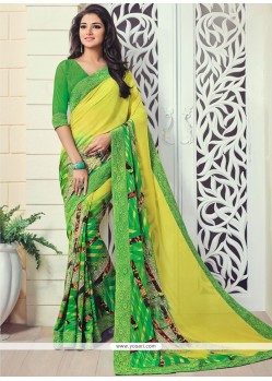 Exciting Multi Colour Print Work Printed Saree