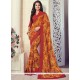 Sensible Georgette Print Work Printed Saree