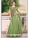 Pristine Green Jacquard Lehenga Choli