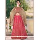 Impressive Jacquard Hot Pink Lehenga Choli