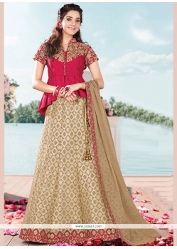 Observable Jacquard Lehenga Choli