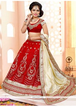 Sunshine Patch Border Work A Line Lehenga Choli