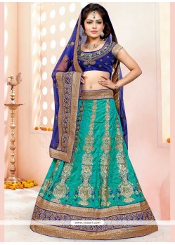 Staggering Resham Work Net A Line Lehenga Choli