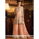 Mesmerizing Embroidered Work Net Designer Palazzo Suit