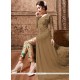Brown Pure Silk Pant Style Suit