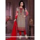 Majesty Cotton Red Churidar Suit