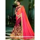 Thrilling Patch Border Work Art Silk Designer Half N Half Saree