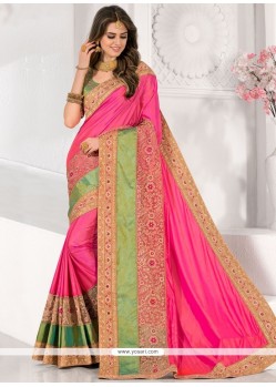 Girlish Art Silk Embroidered Work Classic Designer Saree