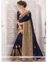 Gorgonize Art Silk Navy Blue Classic Designer Saree