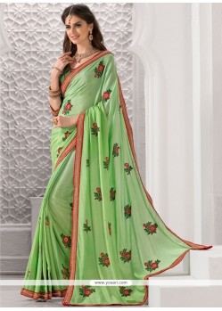 Riveting Green Art Silk Designer Traditional Saree