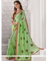 Riveting Green Art Silk Designer Traditional Saree