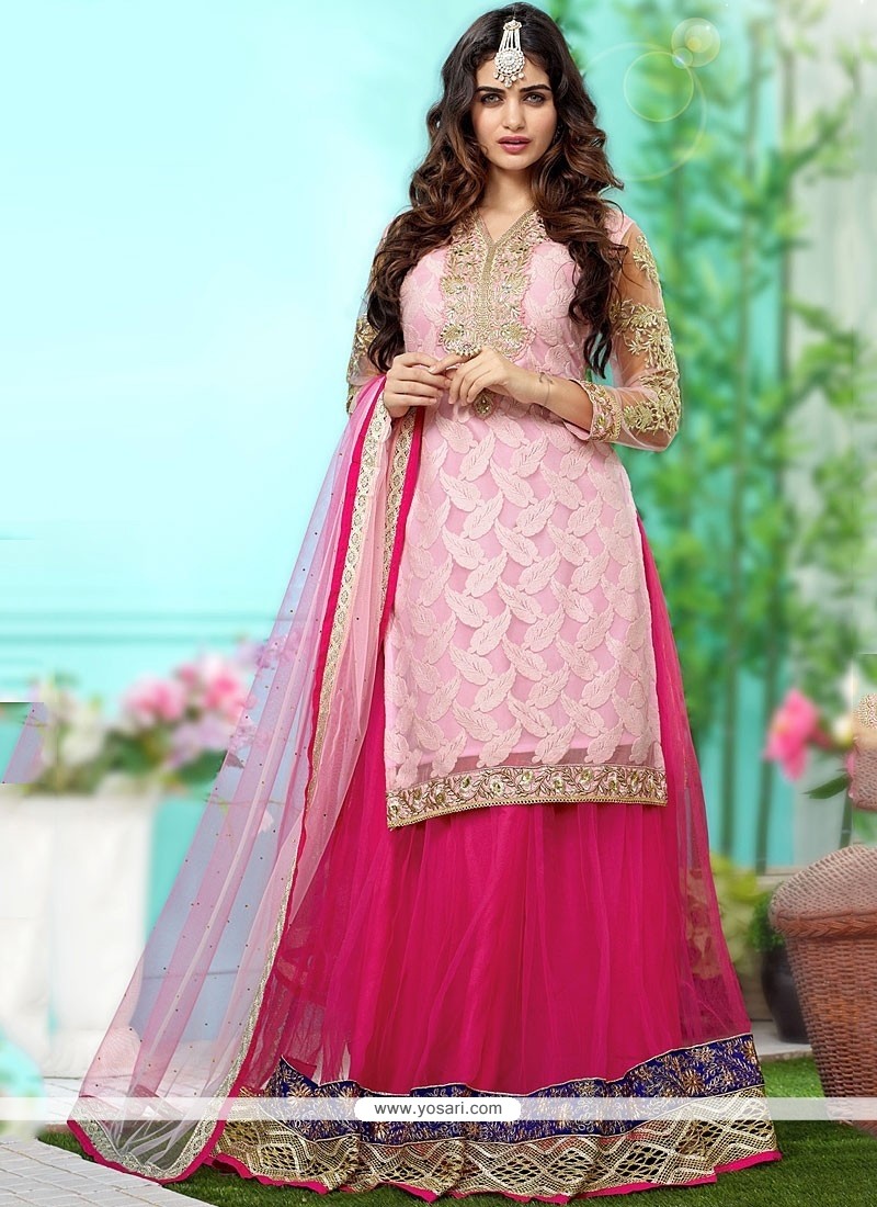 Buy Pink Georgette Wedding Lehenga Choli | Lehenga Choli | indian ...