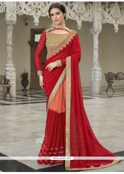 Festal Embroidered Work Designer Traditional Saree