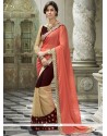 Amazing Georgette Brown Classic Designer Saree