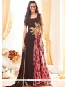 Gleaming Wine Floor Length Designer Salwar Suit