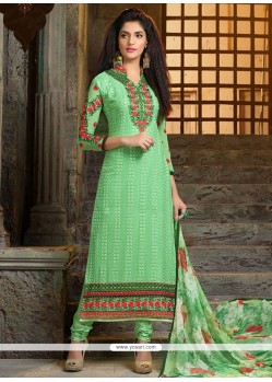 Peppy Sea Green Churidar Designer Suit