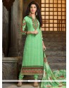 Peppy Sea Green Churidar Designer Suit