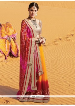 Sensational Georgette Multi Colour Printed Saree