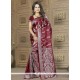 Outstanding Banarasi Silk Maroon Trendy Saree